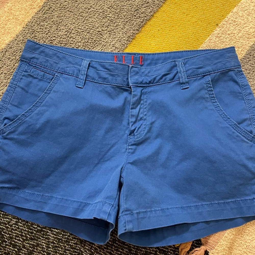 Y2K Elle Paris Brand Blue Chino Shorts